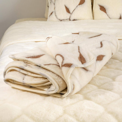 Native Natural Natural 100% Merino Wool Blanket - image 1