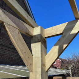 "NLC(DRIFFIELD)LIMITED Nlc Wooden Frame Only Gazebo 3.6M X 3.0M (11'10"" X 9'10"") With Tanalised Timber" - thumbnail 6