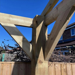 "NLC(DRIFFIELD)LIMITED Nlc Wooden Frame Only Gazebo 3.6M X 3.0M (11'10"" X 9'10"") With Tanalised Timber" - thumbnail 7