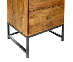 Elm Home And Garden Solid Mango Wood Tall 5 Boy Chest Of Drawers Dark Oak Finish 125Cm High X 48Cm Wide X 32Cm Fully Assembled - thumbnail 7