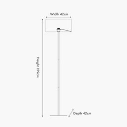 Pacific Lifestyle Brushed Silver And Steel Grey Floor Lamp - thumbnail 2