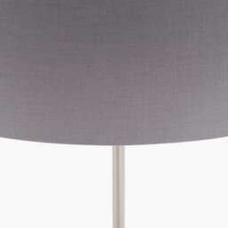 Pacific Lifestyle Brushed Silver And Steel Grey Floor Lamp - thumbnail 4