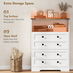 Homcom Narrow Shoe Cabinet, Shoe Storage Cabinet With 2 Flip Drawers, White - thumbnail 7