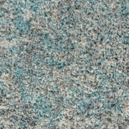 Loomed Super Soft Mottled Tonal Duck Egg & Grey Shaggy Area Rug 120X170Cm - thumbnail 5
