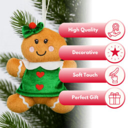 Gingerbread Girl Christmas Tree Decoration - thumbnail 4