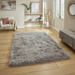 eXtreme Polar Plush Grey Soft Shaggy Rug 80 X 150Cm - thumbnail 1