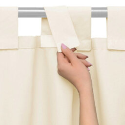 Toolty Outdoor Curtain Waterproof 155X200Cm Beige With Tab-Top Mount For Garden, Balcony, Patio - thumbnail 6
