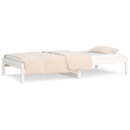 Berkfield Day Bed White 90X200 Cm Solid Wood Pine - thumbnail 5