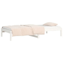 Berkfield Day Bed White 90X200 Cm Solid Wood Pine - thumbnail 6