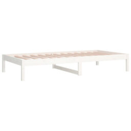 Berkfield Day Bed White 90X200 Cm Solid Wood Pine - thumbnail 7