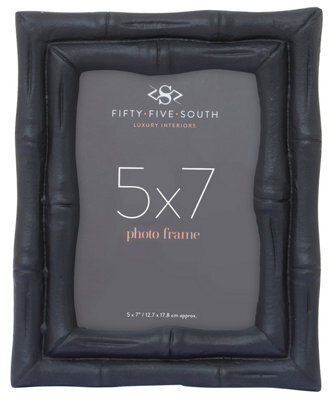 Orsina Hiba 5 X 7 Black Finish Bamboo Effect Photo Frame - image 1