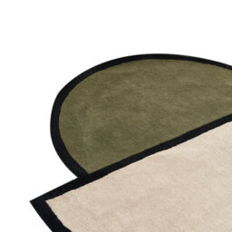 Beliani Rug Sakaro Dark Green 160 Cm Wool - thumbnail 4