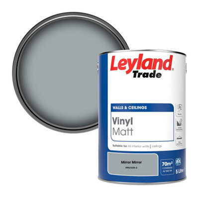 Leyland Trade Vinyl Matt Walls & Ceilings Emulsion Paint Mirror Mirror (Ppg1039-3) 5L - image 1
