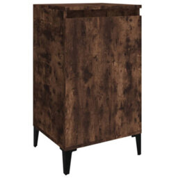 Berkfield Bedside Cabinet Smoked Oak 40X35X70 Cm Engineered Wood - thumbnail 2