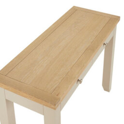 The Furniture Market Cheshire Dove Grey Dressing Table Desk With Two Drawers - thumbnail 6