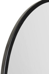 "Mirroroutlet The Fenestra Black Edged Circular Modern Wall Mirror 47"" 120Cm Diameter" - thumbnail 3