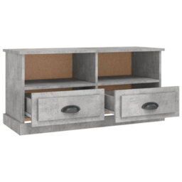 Berkfield Durable Tv Cabinet Concrete Grey 93X35.5X45 Cm Engineered Wood - thumbnail 8