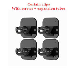 Amorly 2Pcs Self Adhesive Curtain Rod Holder, Peel And Stick Wall Hooks, No Drill Curtain Rod Brackets, Renter Friendly,bathroom, Dorm - thumbnail 5