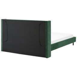 Beliani Bed Velvet Villette 180 X 200 Cm (Eu Super King) Dark Green - thumbnail 6