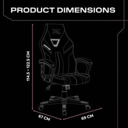 X Rocker Tempest Ergonomic Pc Office Gaming Chair - Grey / Pink - thumbnail 7