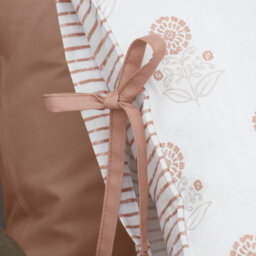 Pineapple Elephant Woodblock Floral So Soft Single Duvet Cover Set With Pillowcase Clay - thumbnail 4