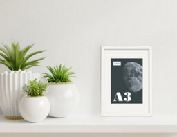 A3 White Picture Frame With Mount For A4 (21 X 29.7Cm -8.3 X 11.7In) Poster, Photo, Artwork, Or Print. - thumbnail 4