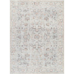 Livabliss Our Pnw Home Olympic-Vintage Grey Brown Beige Traditional Boho Living Dining Bedroom Rug 200 X 275 Cm Easy Care, Non Shedding