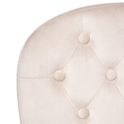 Beliani Desk Chair Princess Velvet Beige - thumbnail 7