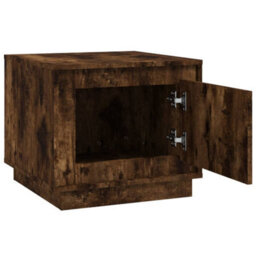 Berkfield Coffee Table Smoked Oak 51X50X44 Cm Engineered Wood - thumbnail 6