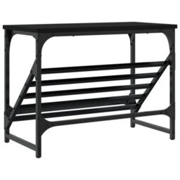 Berkfield Shoe Rack Black 60X30X45 Cm Engineered Wood - thumbnail 6