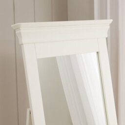 The Furniture Market Wilmslow White Painted Cheval Mirror Full-Length - H 1485mm X W 600mm X D 60mm - thumbnail 4
