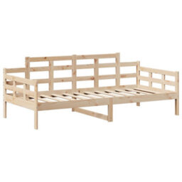 Berkfield Day Bed With Roof Without Mattress 80X200 Cm Solid Wood - thumbnail 6