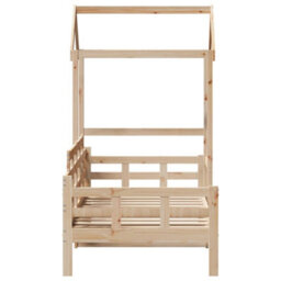 Berkfield Day Bed With Roof Without Mattress 80X200 Cm Solid Wood - thumbnail 7