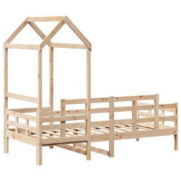 Berkfield Day Bed With Roof Without Mattress 80X200 Cm Solid Wood - thumbnail 8