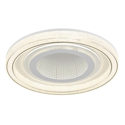 Luminosa Lighting Luminosa Alsuna Integrated Led Semi Flush Ceiling Light White Matt Led Dimmable 2700-6000K Remote Control - image 1