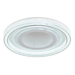 Luminosa Lighting Luminosa Alsuna Integrated Led Semi Flush Ceiling Light White Matt Led Dimmable 2700-6000K Remote Control - thumbnail 5