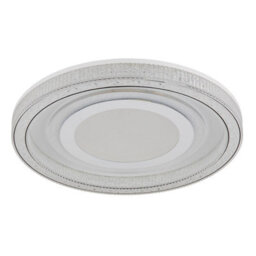Luminosa Lighting Luminosa Alsuna Integrated Led Semi Flush Ceiling Light White Matt Led Dimmable 2700-6000K Remote Control - thumbnail 2