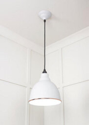 From the Anvil White Gloss Brindley Pendant In Flock - thumbnail 4