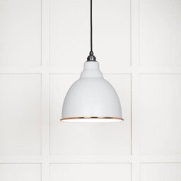 From the Anvil White Gloss Brindley Pendant In Flock - thumbnail 1