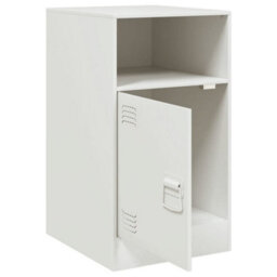 Berkfield Bedside Cabinets 2 Pcs White 34.5X39X62 Cm Steel - thumbnail 6