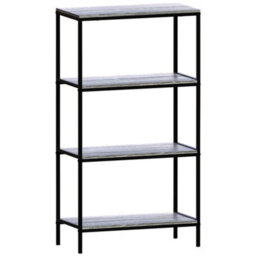 Lassic Vida Designs Brooklyn Grey 4 Tier Bookcase Industrial Freestanding Shelving Unit (H)1110mm (W)600mm (D)300mm - thumbnail 8