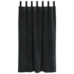 Berkfield Modern Blackout Curtains With Hanging Loops 2 Pcs Black Velvet - thumbnail 4