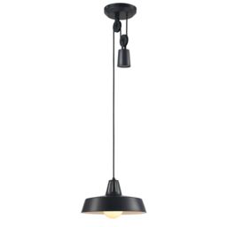 GoodHome Yarra Matt Black Pendant Ceiling Light, (Dia)300mm - thumbnail 3