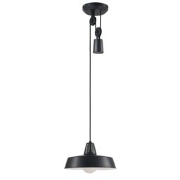 GoodHome Yarra Matt Black Pendant Ceiling Light, (Dia)300mm - thumbnail 2