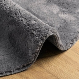 Walplus Rug Huarte Short Pile Soft And Washable Anthracite 80 Cm - thumbnail 6