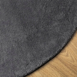 Walplus Rug Huarte Short Pile Soft And Washable Anthracite 80 Cm - thumbnail 4