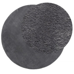 Walplus Rug Huarte Short Pile Soft And Washable Anthracite 80 Cm - thumbnail 3