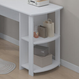 Harmin White Corner Computer Desk - Perfect For Home Office - thumbnail 3