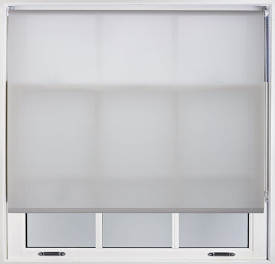 Furnished Daylight Roller Blinds - Grey Trimmable Blind For Windows And Doors (W)125Cm (L)165Cm - image 1