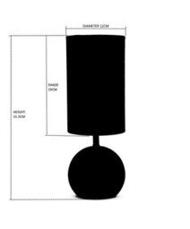 Lighting Supermarket Small Silver Brush Metal Touch Table Lamp With Grey Shade - thumbnail 4